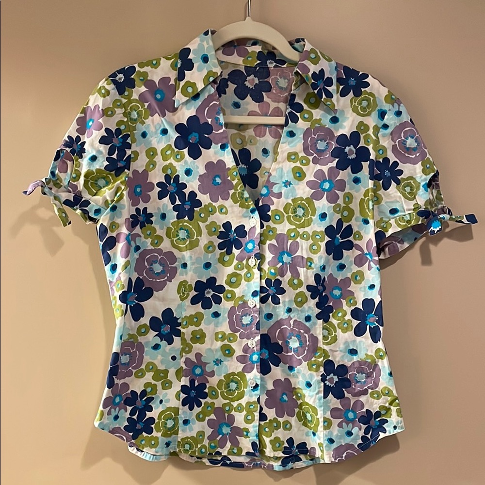 Floral Short‎ Sleeve Women's Top